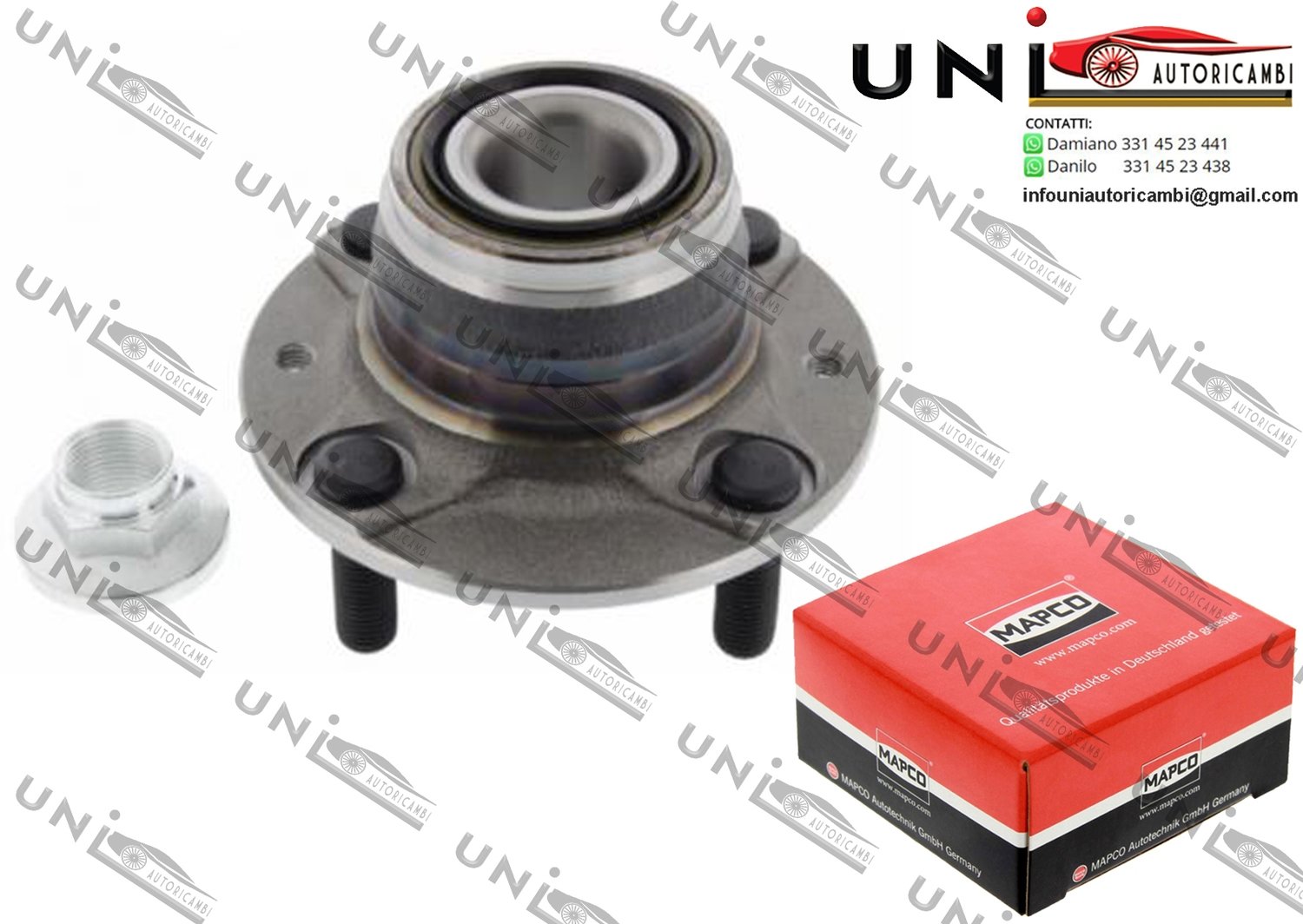 Kit Cuscinetto Ruota Assale Ant. / Post. Bilaterale / Mazda 121 II da 1990 / Mazda Demio da 1998 / Mazda MX-5 I da 1990 / Mazda MX-5 II da 1998