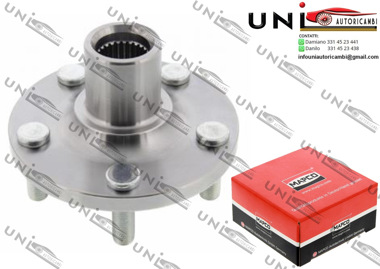 Mozzo Ruota Anteriore Bilaterale / Toyota Avensis / Liftback / Station Wagon da 1997 / Toyota Caldina da 1997 / Toyota Celica da 1999 / Toyota Corolla / Combi da 2001 / Toyota Matrix da 2002