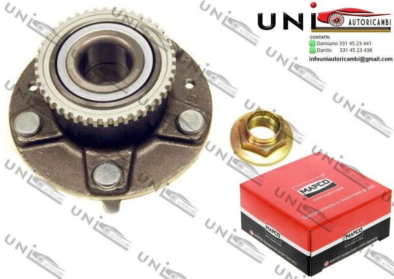 Kit Cuscinetto Ruota Assale Posteriore Bilaterale / Mazda 626 IV / Hatchback da 1991 / Mazda MX-6 da 1992 / Mazda Xedos 6 da 1992 / Mazda Xedos 9 da 1993