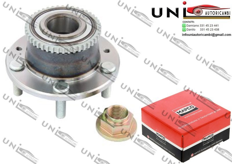 Kit Cuscinetto Ruota Assale Posteriore Bilaterale / Mazda 323 F / S VI da 1998 / Mazda 6 Hatchback da 2002 / Mazda 6​ Station Wagon da 2002 / Mazda 6 Tre volumi da 2002 / Mazda MPV II da 1999