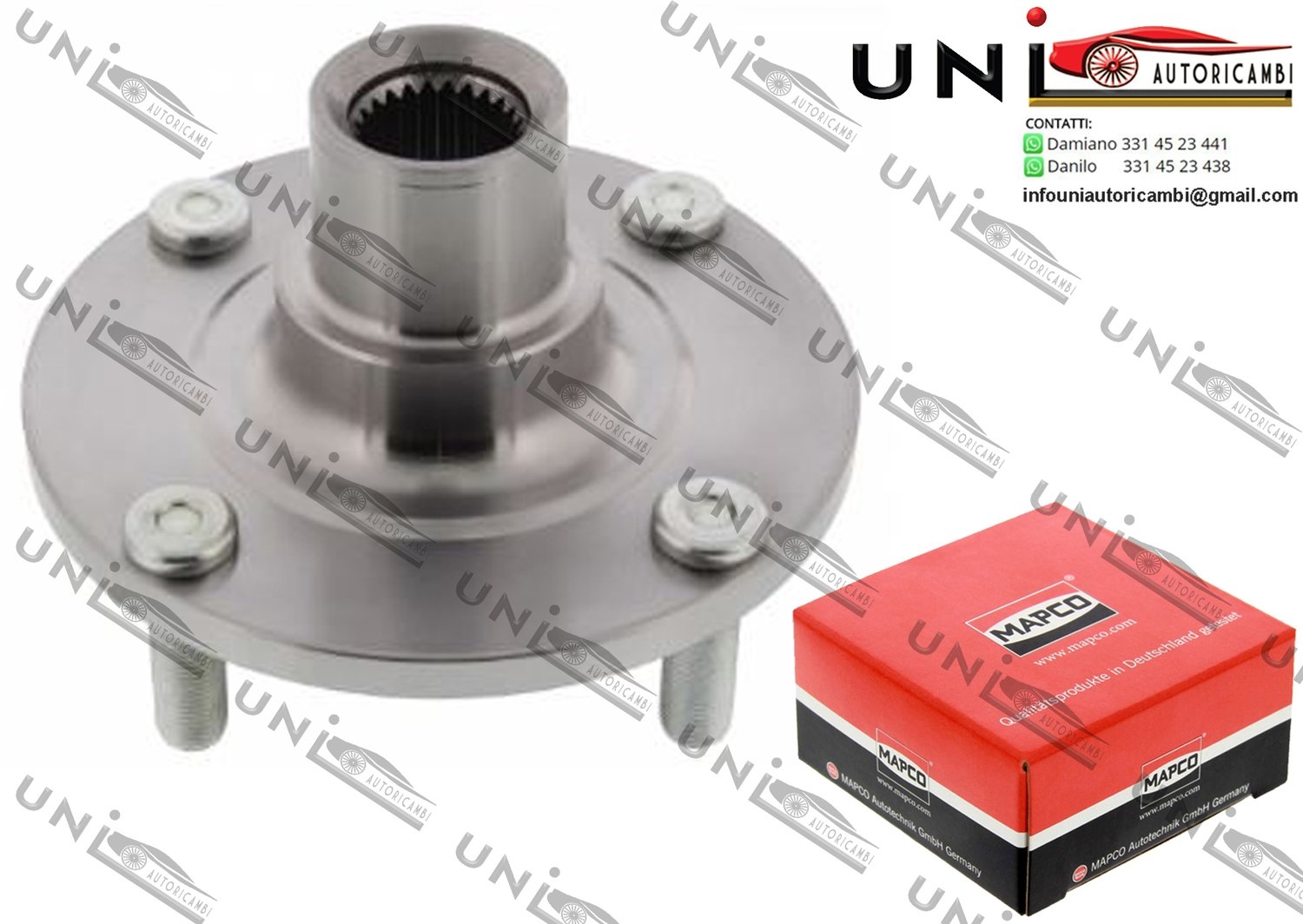 Mozzo Ruota Anteriore Bilaterale / Nissan AD Van da 1999 / Nissan Almera II / Hatchback da 2000 / Nissan Bluebird Sylphy I da 2000 / Nissan Latio Tre volumi da 2004 / Samsung SM3 da 2002