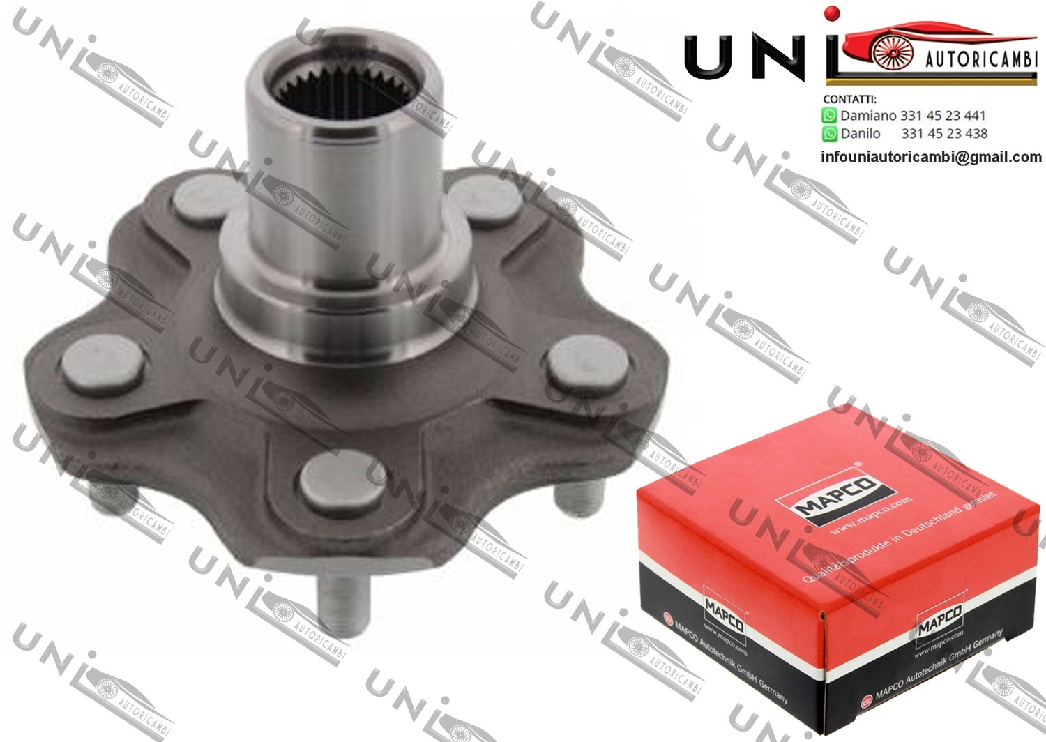 Mozzo Ruota Posteriore Bilaterale / Infiniti G Tre volumi 35 da 2002 / Nissan 350 Z Coupé​ / Roadster da 2002 / Nissan Cedric X da 2000 / Nissan Gloria XI da 1999 / Nissan X-Trail da 2001