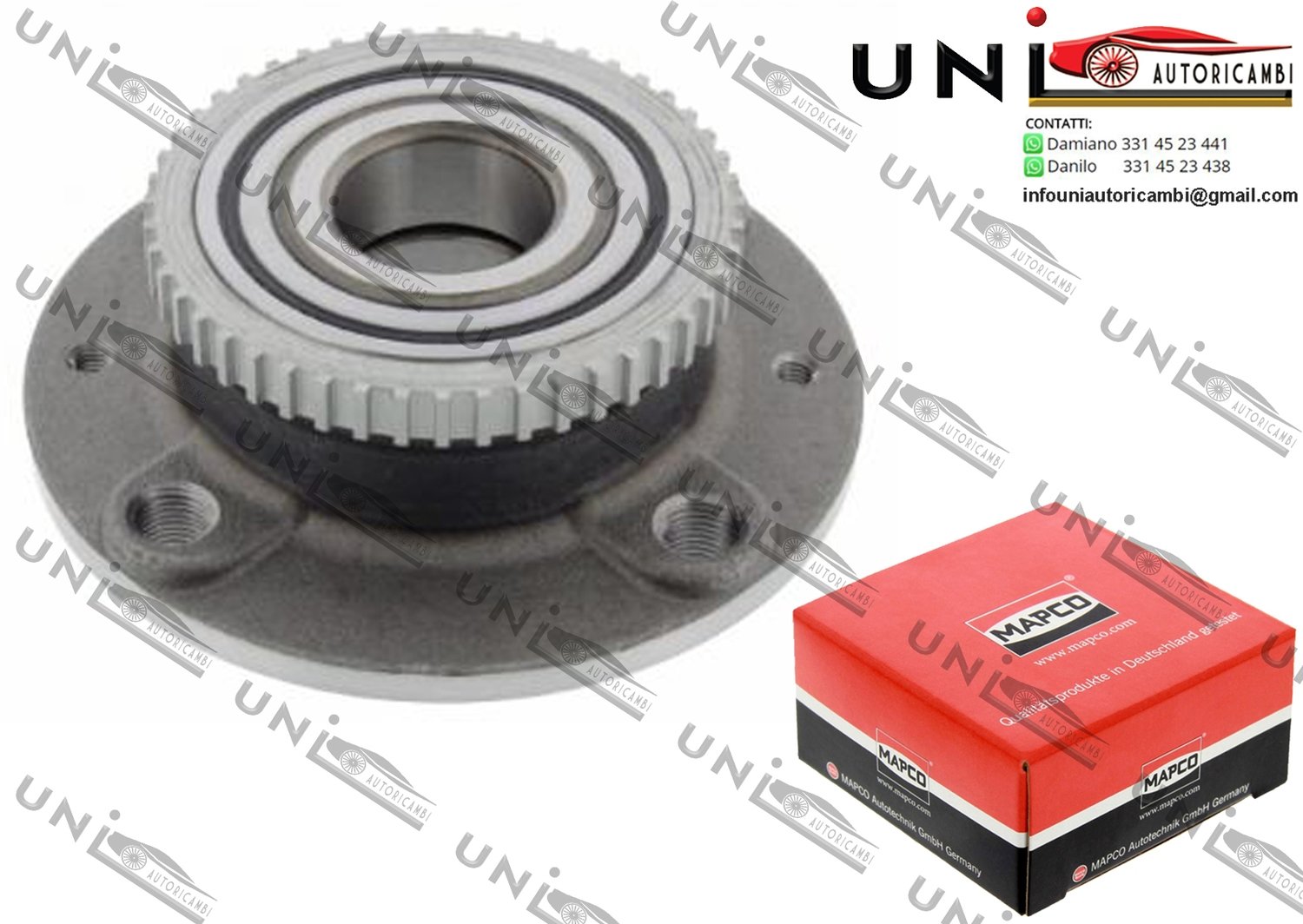 Kit Cuscinetto Ruota Assale Posteriore Bilaterale / Citroé​n Xantia da 1993 / Citroé​n Xantia da 1998 / Citroé​n Xantia Break da 1995 / Peugeot 406 da 1995 / Peugeot 406 Coupé​ da 1997