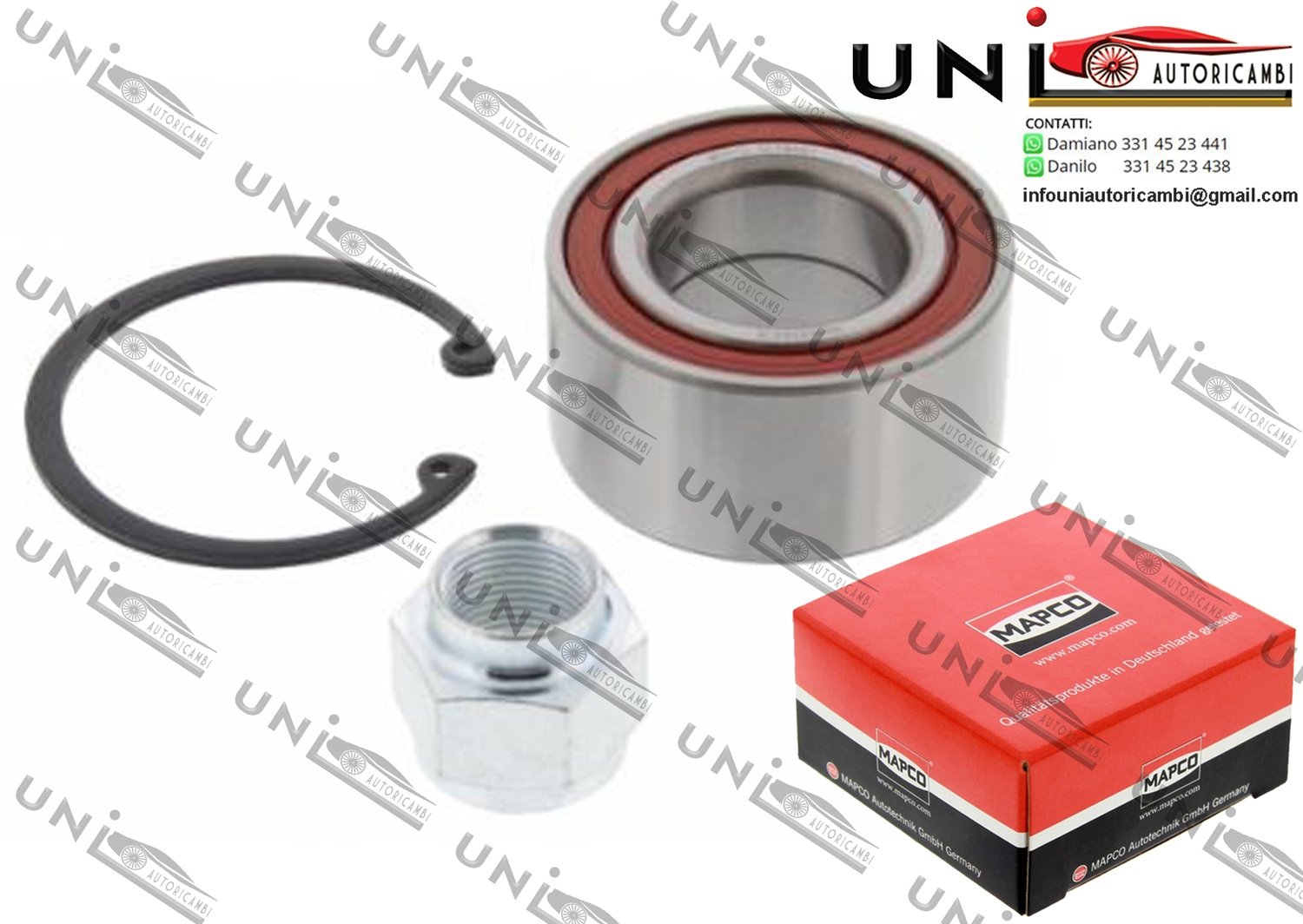 Kit Cuscinetto Ruota Assale Anteriore Bilaterale / Citroé​n AX da 1986 / Citroé​n Saxo da 1996 / Peugeot 106 I da 1991 / Peugeot 106 I​I da 1996
