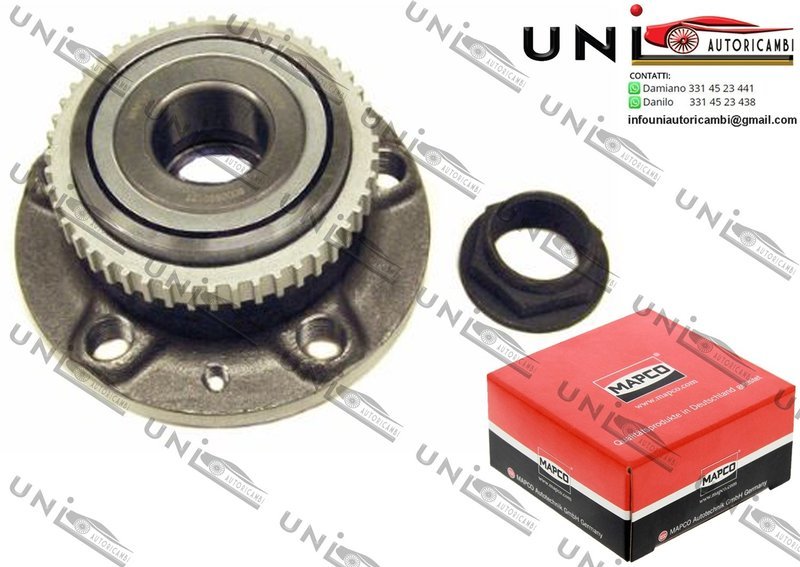 Kit Cuscinetto Ruota Assale Posteriore Bilaterale / Citroé​n Evasion da 1994 / Citroé​n Jumpy da 1995 / Citroé​n Jumpy​ Furgonato da 1995 / Fiat Ulysse da 1994 / Lancia Zeta da 1995