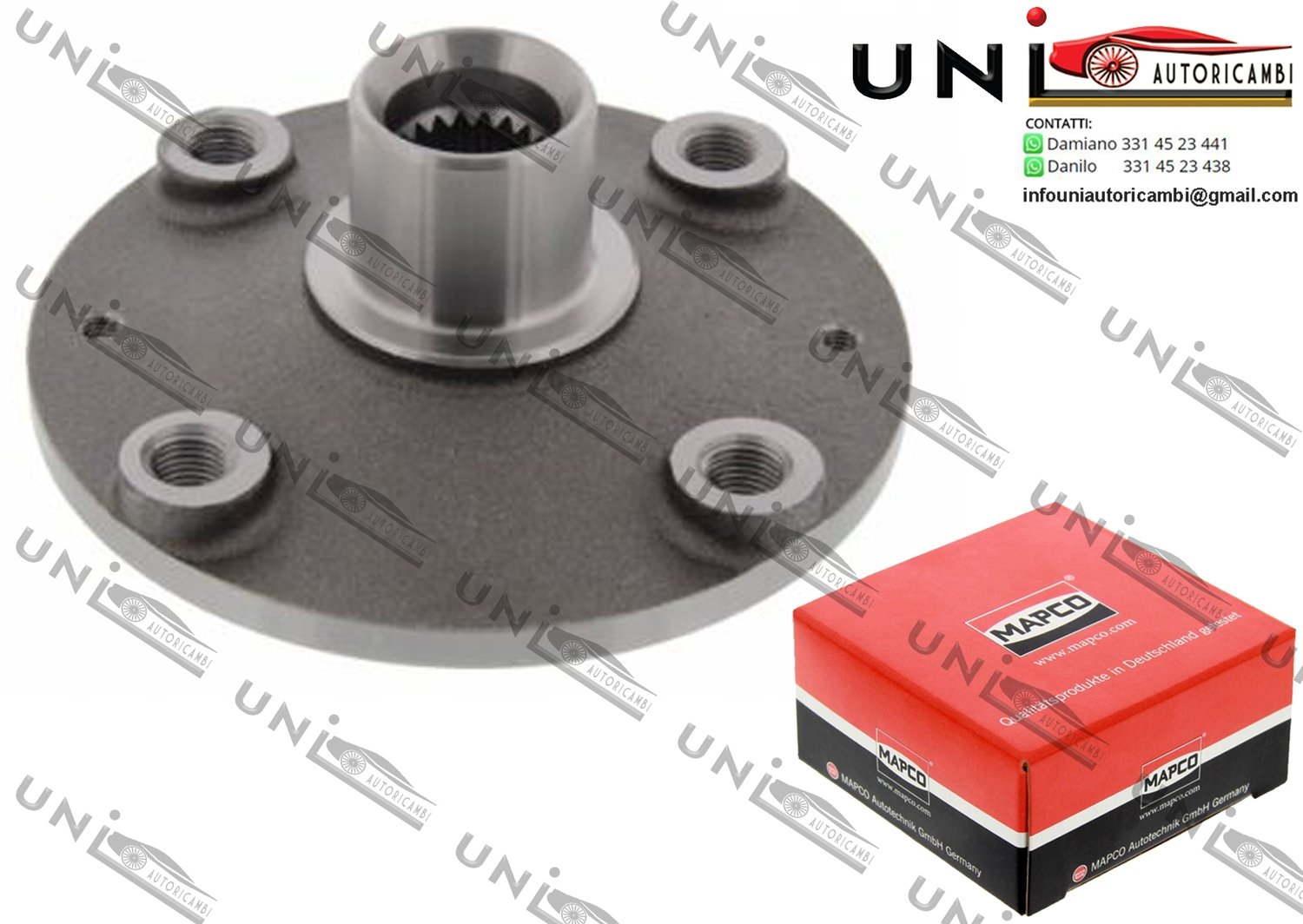 Mozzo Ruota  Anteriore Bilaterale / Citroé​n AX da 1992 / Citroé​n​ C15 da 1984 / Citroé​n​ C15​ Station wagon da 1987 / Citroé​n​ Saxo da 1996 / Peugeot 106 I da 1991 / Peugeot 309 I da 1985