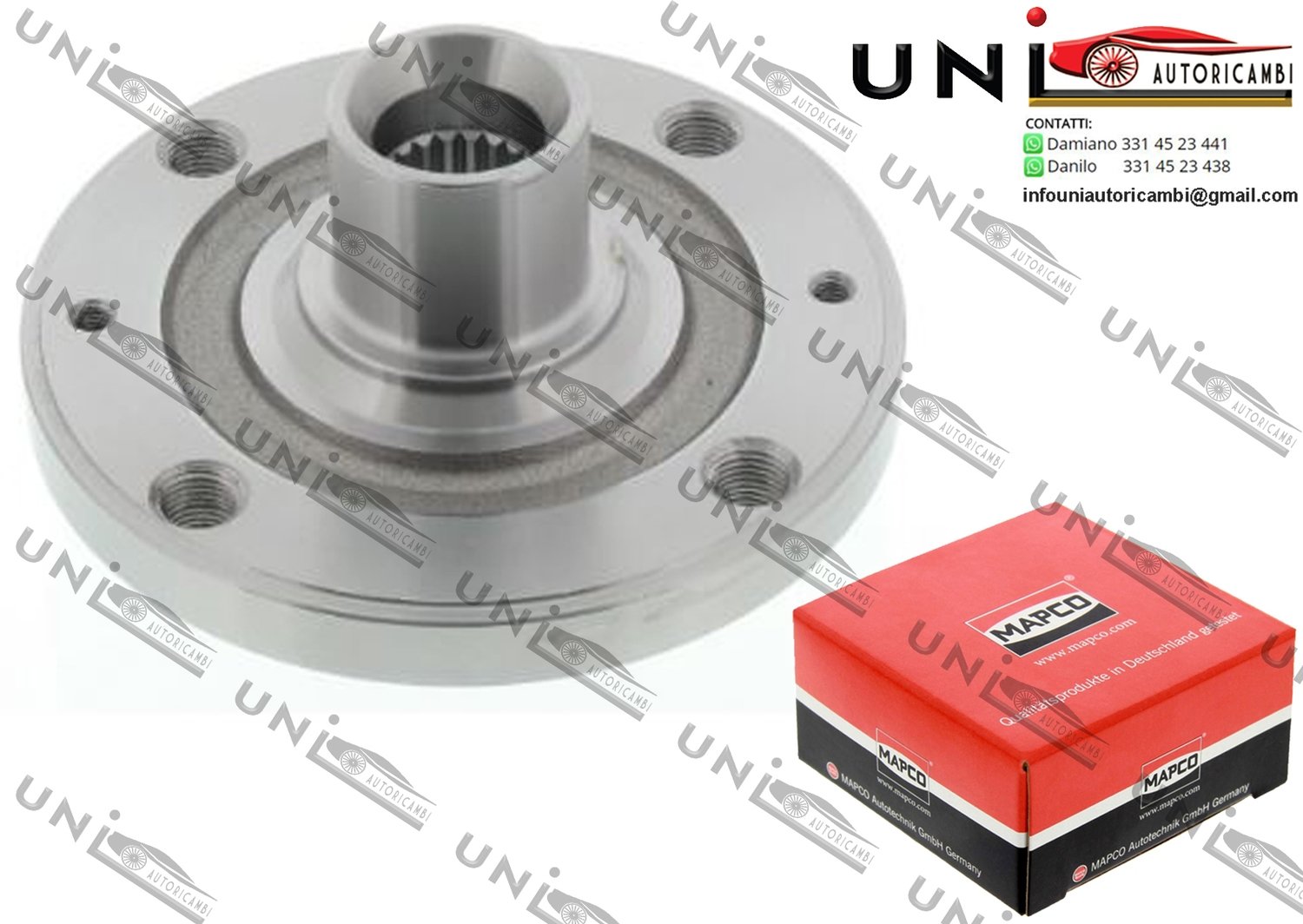 Mozzo Ruota Anteriore Bilaterale / Citroén Saxo da 1996 / Peugeot 106 I da 1991 / Peugeot 106 I​I da 1996 / Peugeot 206 SW da 2002 / Peugeot 306 da 1994 / Peugeot 306​ Cabriolet da 1994