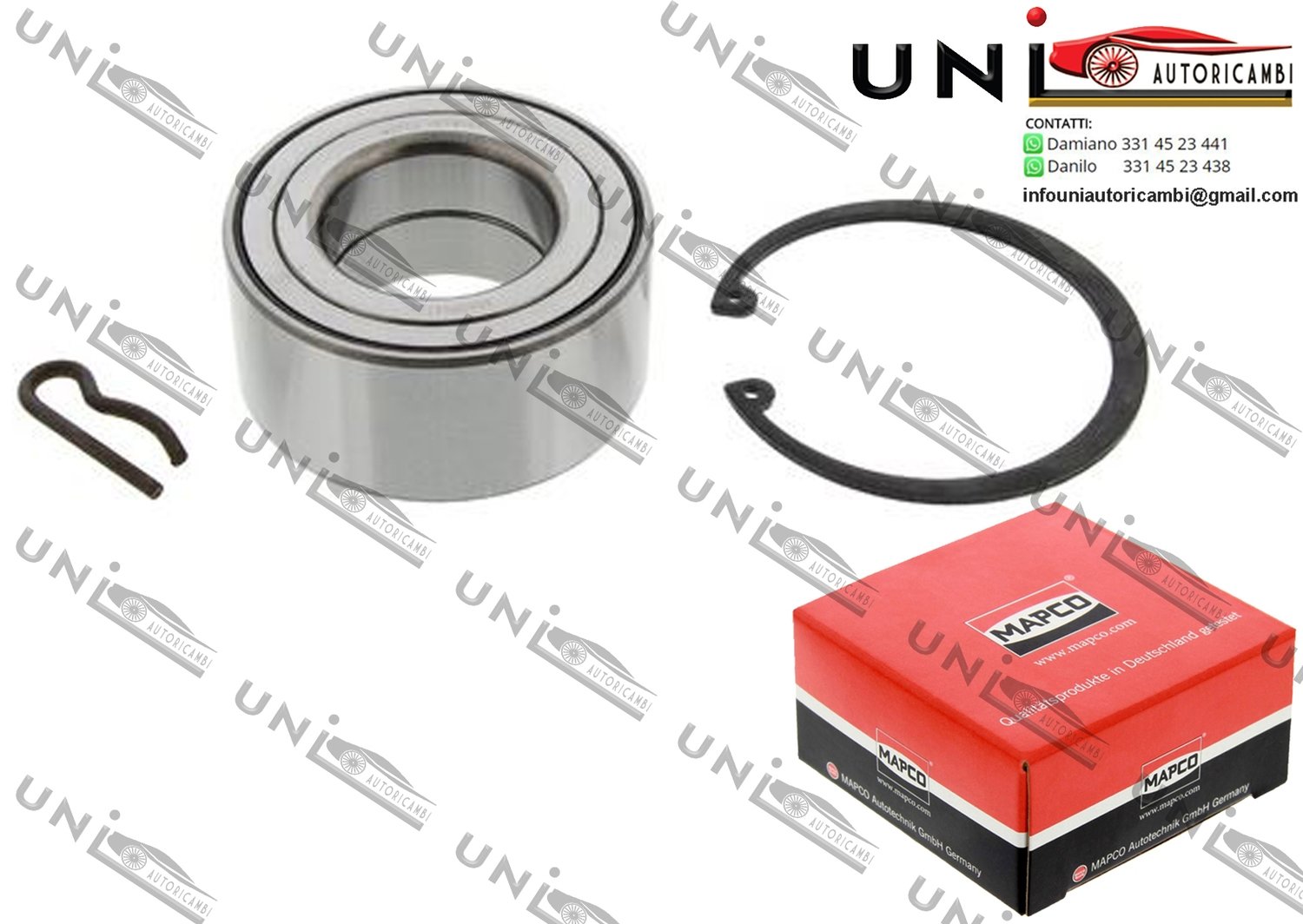 Kit Cuscinetto Ruota Assale Anteriore Bilaterale / Citroén Evasion da 1994 / Citroén Jumpy da 1995 / Fiat Ulysse da 1994 / Lancia Zeta da 1995 / Peugeot 806 da 1994 / Peugeot Expert da 1996