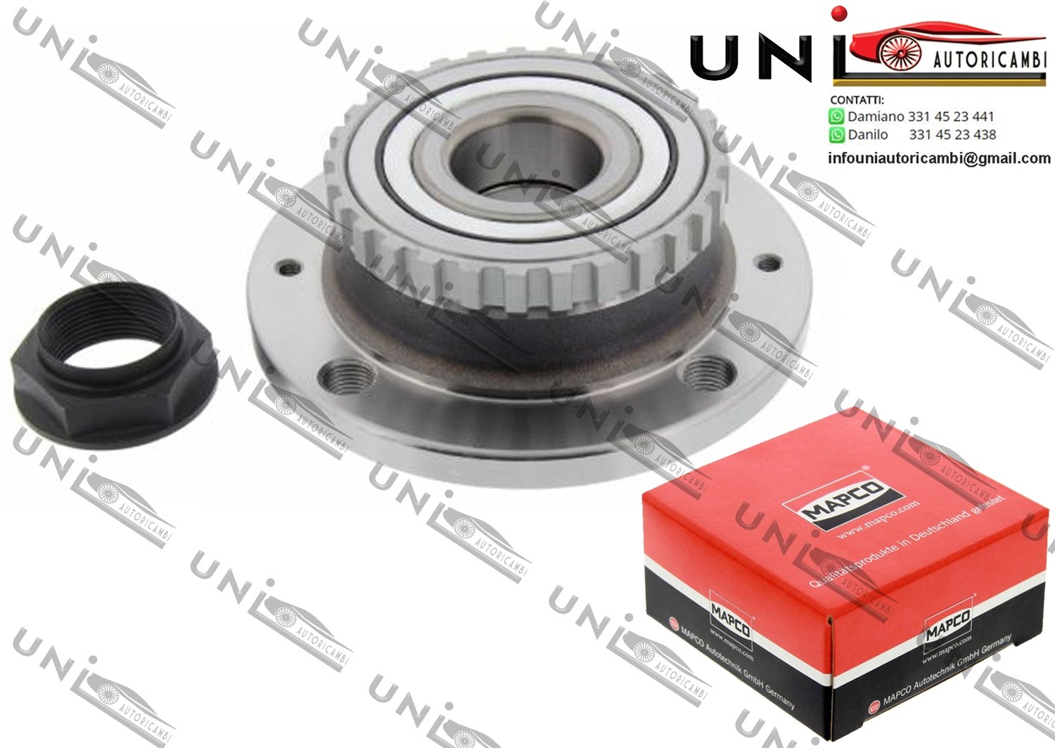 Kit Cuscinetto Ruota Assale Posteriore Bilaterale / Peugeot 406 da 1995 / Peugeot 406​ Break da 1996 / Peugeot 406 Coupé​ da 1997