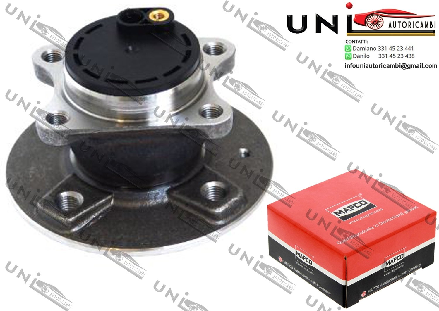 Kit MOZZO Ruota con Cuscinetto Assale Posteriore Bilaterale / Citroë​n C1 da 2005 / Peugeot 107 da 2005 / Toyota Aygo da 2005