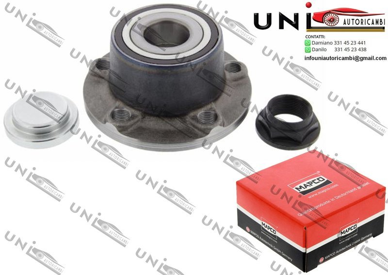 Kit Cuscinetto Ruota Assale Posteriore Bilaterale / Citroë​n C8 da 2002 / Fiat Ulysse da 2002 / Lancia Phedra da 2002 / Peugeot 807 da 2002