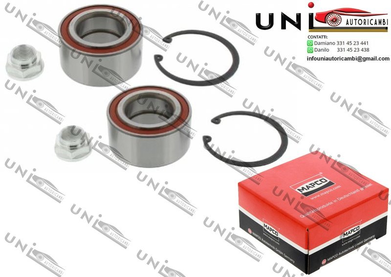 Kit Cuscinetto Ruota Assale Anteriore Bilaterale / Honda Civic V Coupé​ / Hatchback / Tre volumi da 1991 / Honda Civic VI Hatchback / Tre volumi da 1995 / Honda CR-V I da 1995 / Honda HR-V da 1999