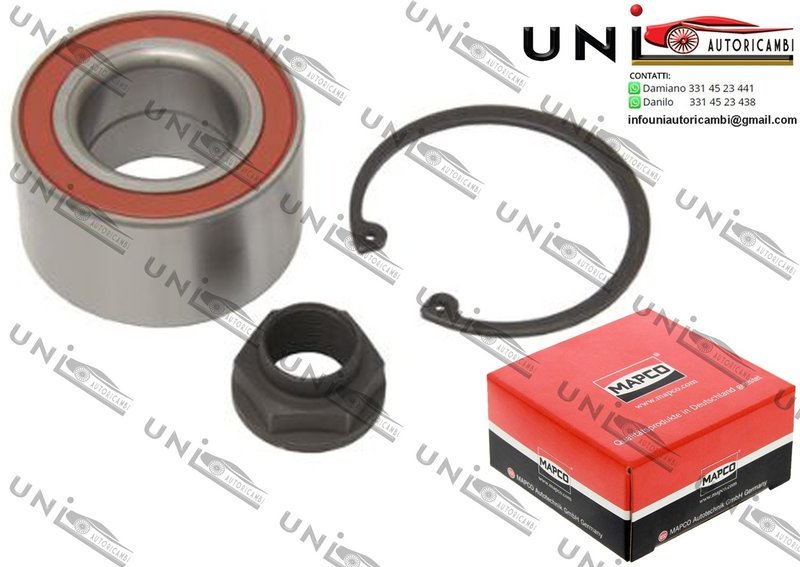 Kit Cuscinetto Ruota Assale Anteriore Bilaterale / Acura Integra 2 volumi / Coda spiovente da 1985 / Honda Civic II Shuttle​ da 1988 / Honda Civic I​V Hatchback / Tre volumi da 1987