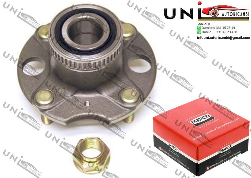 Kit Cuscinetto Ruota Assale Posteriore Bilaterale / Honda Prelude IV da 1992