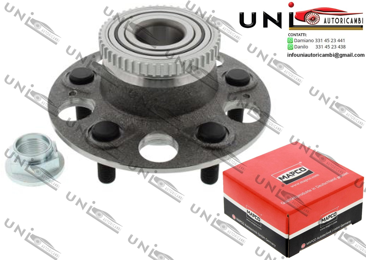 Mozzo Ruota Posteriore Bilaterale / Honda Accord VI Coupé​ da 1998 / Honda Integra Coupé​ da 1997