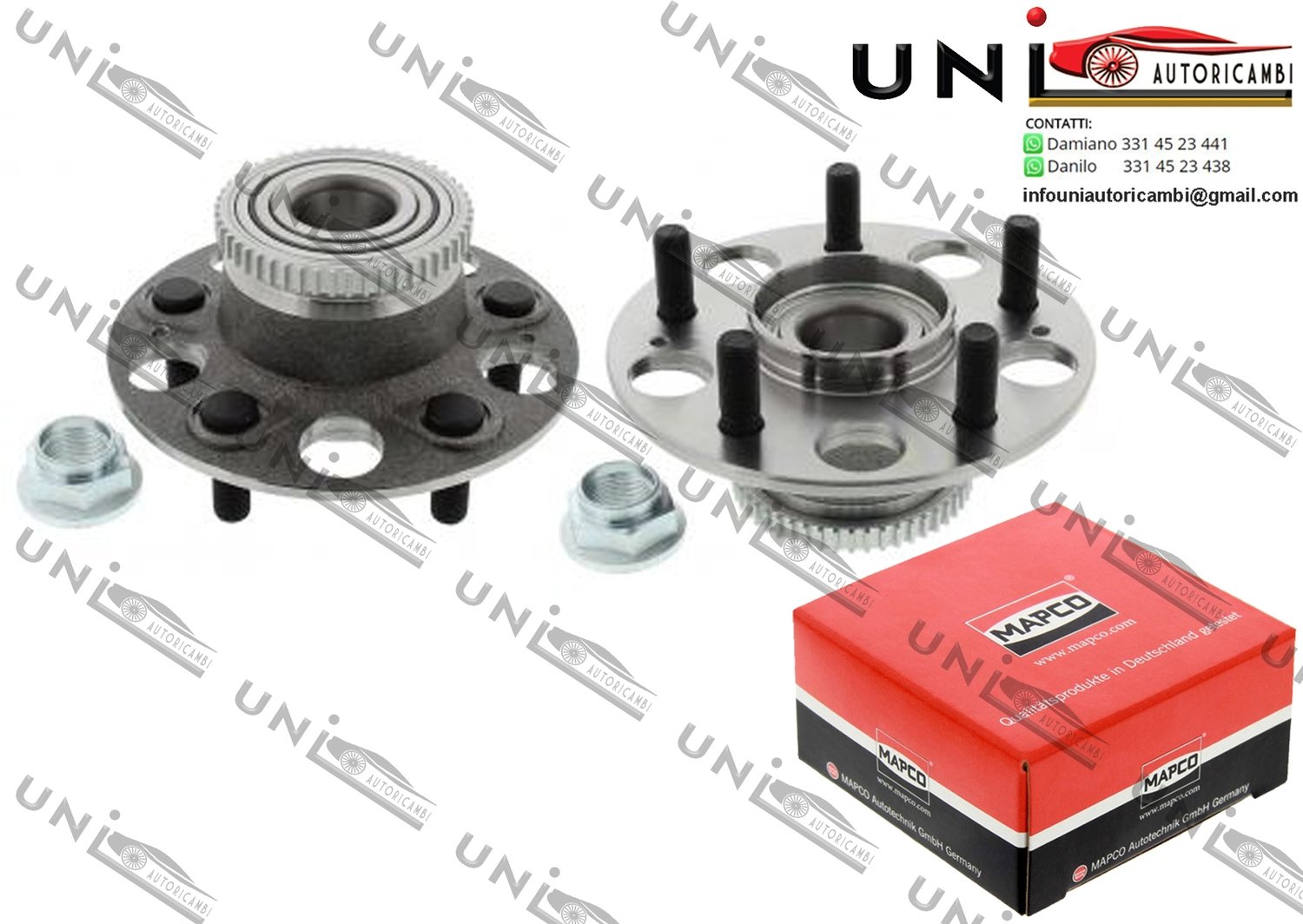 Kit Cuscinetto Ruota / Honda Accord VI Coupé​ da 1998 / Honda Integra Coupé​ da 1997