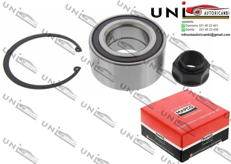 Kit Cuscinetto Ruota Assale Anteriore Bilaterale / Honda Civic VIII Hatchback da 2005 / Honda CR-V I da 1999 / Honda CR-V II da 2001 / Honda FR-V V da 2004