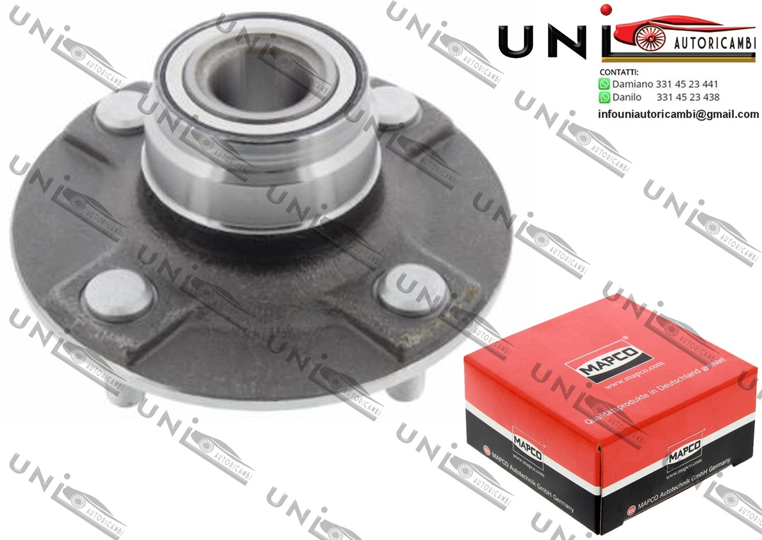 Kit Cuscinetto Ruota Assale Posteriore Bilaterale / Nissan Primera / Hatchback da 1990