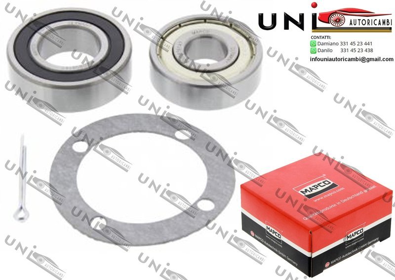 Kit Cuscinetto Ruota Assale Posteriore Bilaterale / Daihatsu Charade II da 1983 / Daihatsu Charade II​I / Tre volumi da 1987 / Daihatsu Charade IV / Tre volumi da 1993