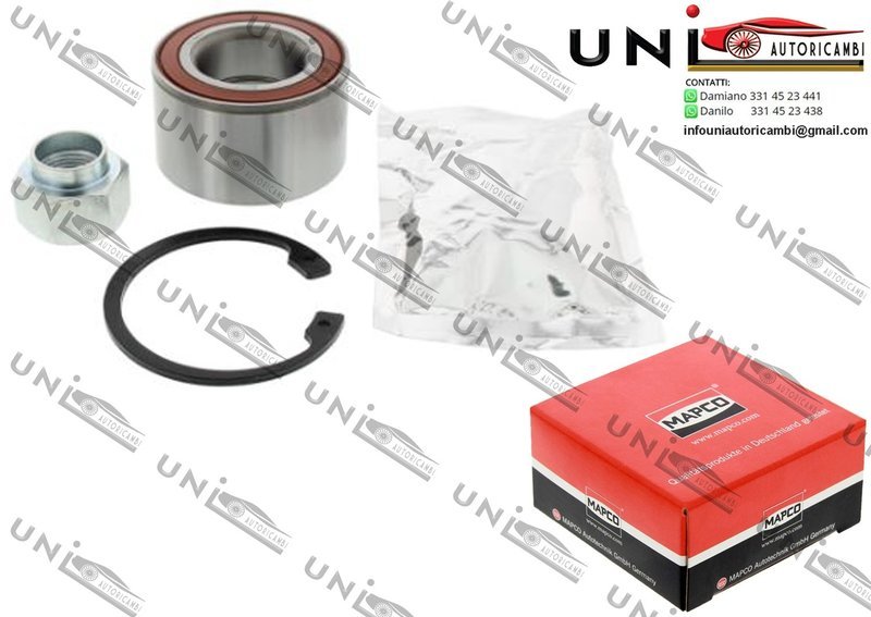 Kit Cuscinetto Ruota Assale Anteriore Bilaterale / Chevrolet Aveo 2 volumi / Coda spiovente da 2008 / Chevrolet Aveo​ Tre volumi da 2005 / Chevrolet Kalos / Tre volumi da 2005