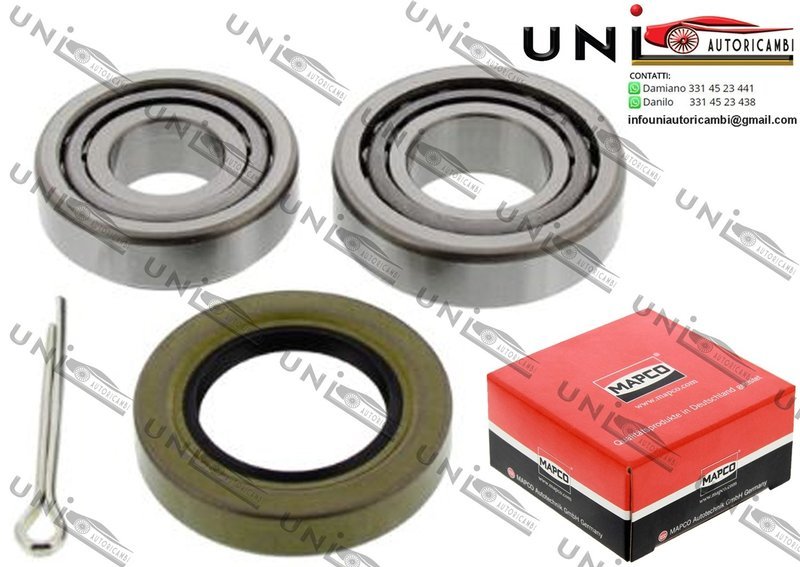 Kit 1 Cuscinetto Ruota Assale Posteriore Bilaterale / Chevrolet Matiz da 2005 / Chevrolet Spark da 2000 / Daewoo Matiz da 1998