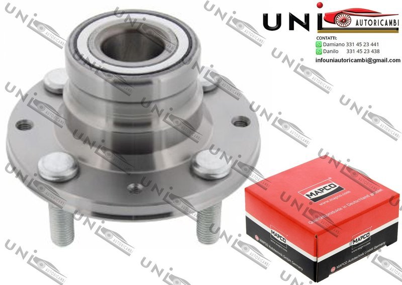 Mozzo Ruota con Cuscinetto Posteriore Bilaterale Sinistro o Destro / Mitsubishi Colt IV da 1992 / Mitsubishi Lancer IV / 2 volumi / Coda spiovente da 1992 / Mitsubishi Lancer V / VI da 1992