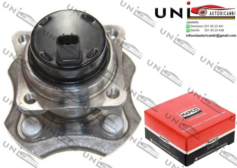 Kit Cuscinetto Ruota Assale Posteriore Bilaterale / Toyota Corolla / Combi / Tre volumi / Verso da 2001 / Toyota Prius Tre volumi da 2000