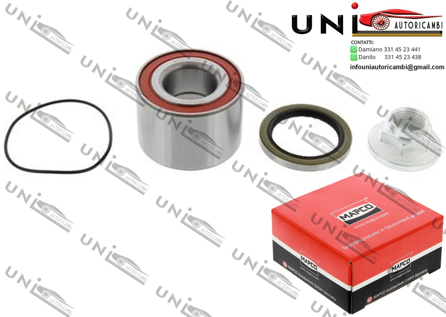 Kit Cuscinetto Ruota Assale Ant. / Post. Bilaterale / Toyota Camry / Liftback / Tre volumi da 1983 / Toyota Carina / Station Wagon / Tre volumi da 1983 / Toyota MR 2 II da 1989