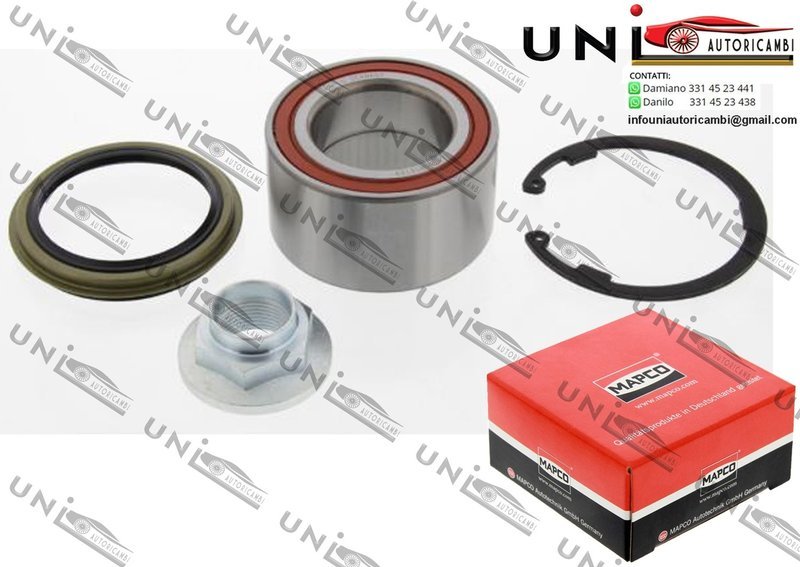 Kit Cuscinetto Ruota Assale Anteriore Bilaterale / Mazda 626 III Station Wagon da 1997 / Mazda 626 III​ Coupe da 1991 / Mazda 626 III Hatchback da 1992