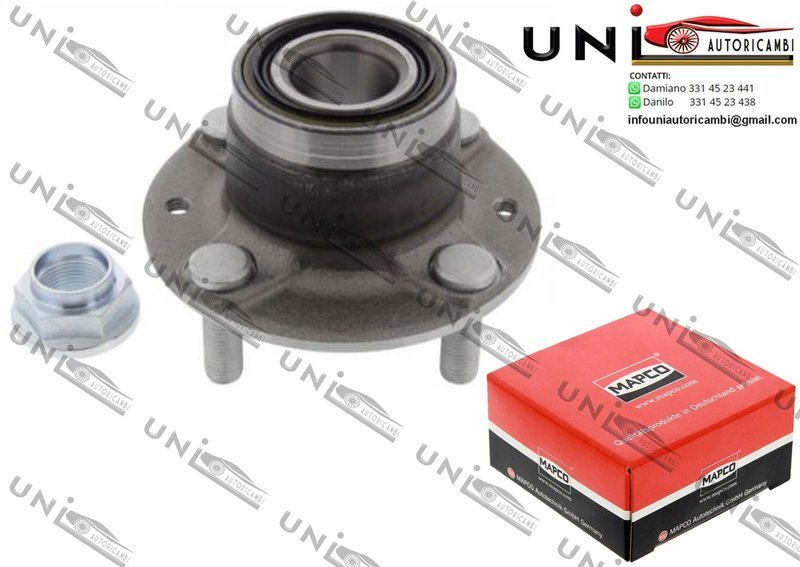 Kit Cuscinetto Ruota Assale Posteriore Bilaterale / Mazda 626 III Coupé da 1990 / Mazda 323 S IV da 1994 / Mazda 323 C IV da 1994 / Mazda 323 F IV da 1994