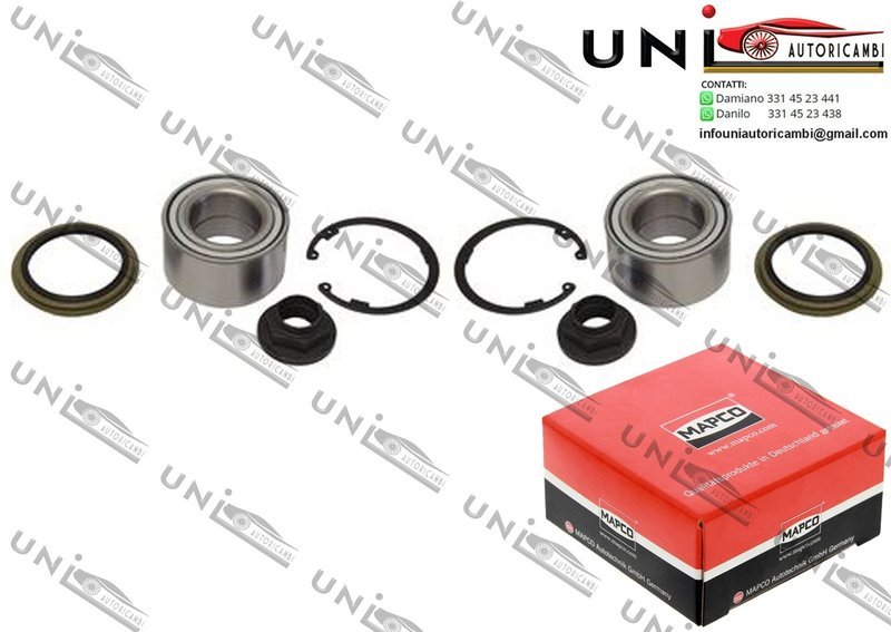 Kit Cuscinetto Ruota Assale Anteriore Bilaterale / Kia Sephia / Tre volumi da 1993 / Kia Shuma / Tre volumi da 1996 / Mazda 323 C IV / V da 1989 / Mazda 323 F IV / V / VI da 1989