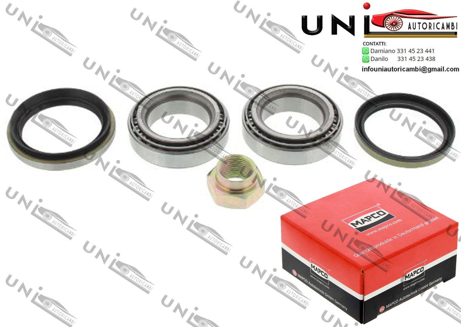 Kit Cuscinetto Ruota Assale Anteriore Bilaterale / Kia Pride da 2001 / Kia Pride Station Wagon da 2001 / Mazda 323 II da 1986 / Mazda 323 II​ Hatchback da 1985