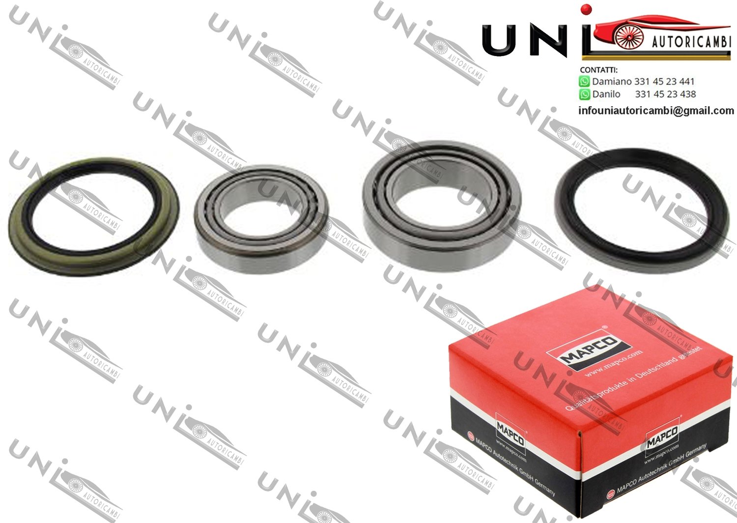 Kit Cuscinetto Ruota Assale Anteriore Bilaterale / Kia Sportage da 2003 / Kia Retona da 2000 / Kia Pregio Autobus​ da 2004