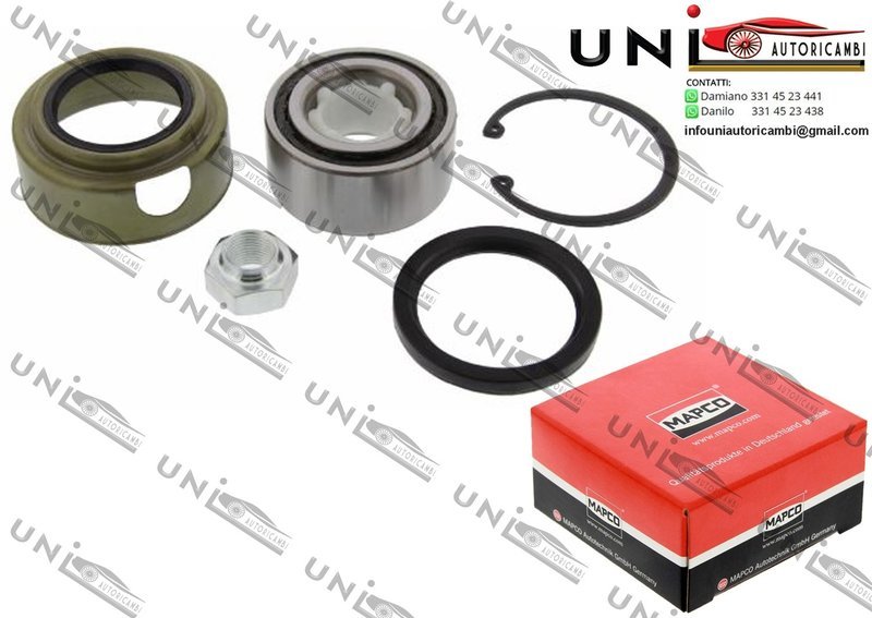 Kit Cuscinetto Ruota Assale Anteriore Bilaterale / Suzuki Baleno / 2 volumi / Coda spiovente / Station wagon da 1995 / Suzuki LJ 80 da 1980 / Suzuki Swift II 2 volumi/Coda spiovente/Tre volumi da 1989