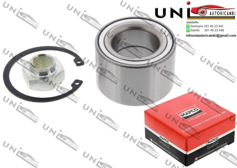 Kit Cuscinetto Ruota Assale Anteriore Bilaterale / Nissan Pixo da 2009 / Opel Agila da 2000 / Vauxhall Agila Mk I da 2000