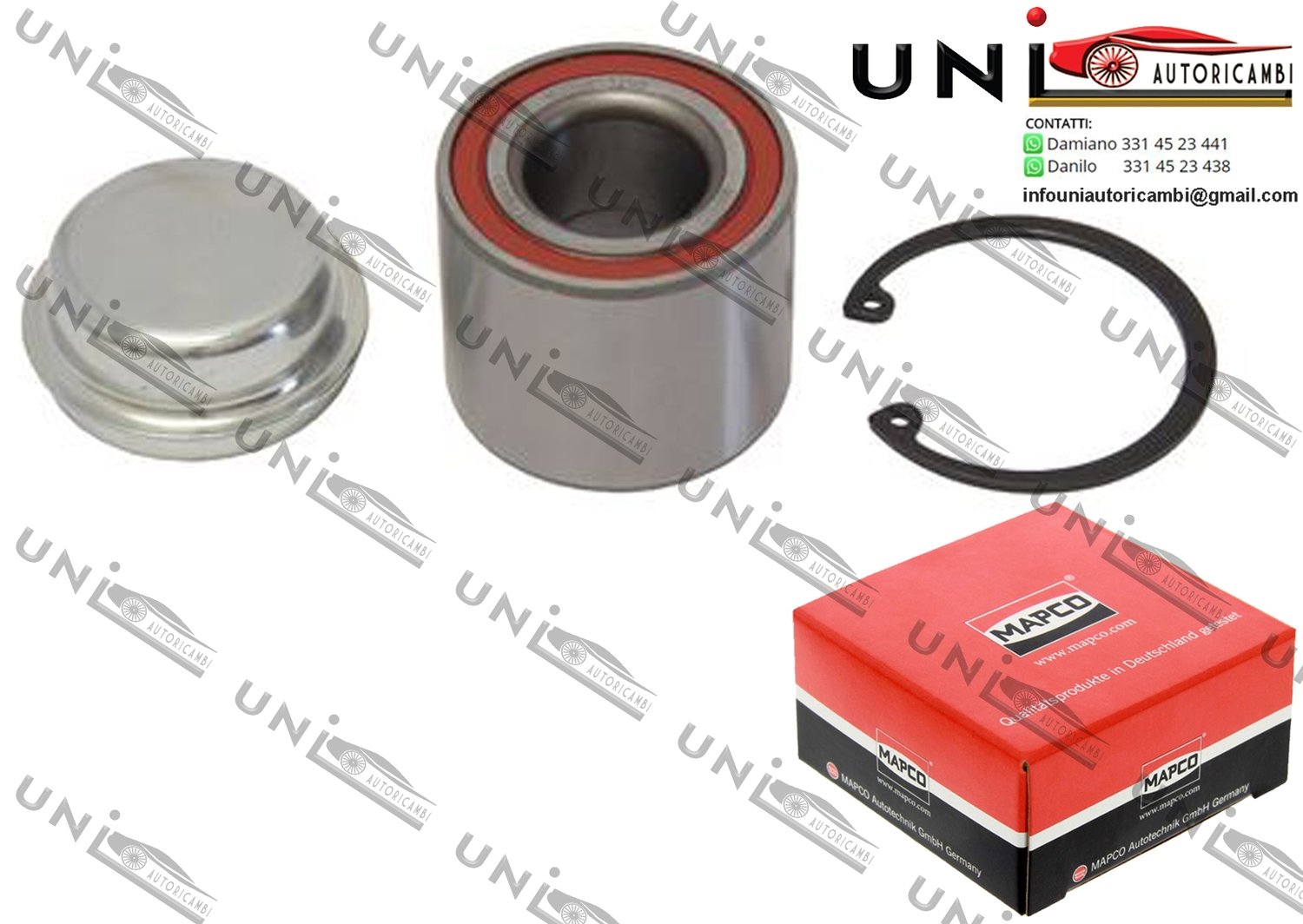 Kit Cuscinetto Ruota Assale Posteriore Bilaterale / Nissan Pixo da 2009 / Opel Agila da 2000 / Suzuki Alto da 2004 / Suzuki Ignis II da 2003 / Suzuki Wagon R+ da 2000 / Vauxhall Agila Mk I da 2000