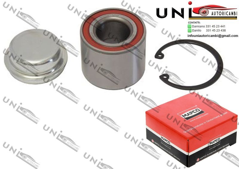 Kit Cuscinetto Ruota Assale Posteriore Bilaterale / Nissan Pixo da 2009 / Opel Agila da 2000 / Suzuki Alto da 2004 / Suzuki Ignis II da 2003 / Suzuki Wagon R+ da 2000 / Vauxhall Agila Mk I da 2000