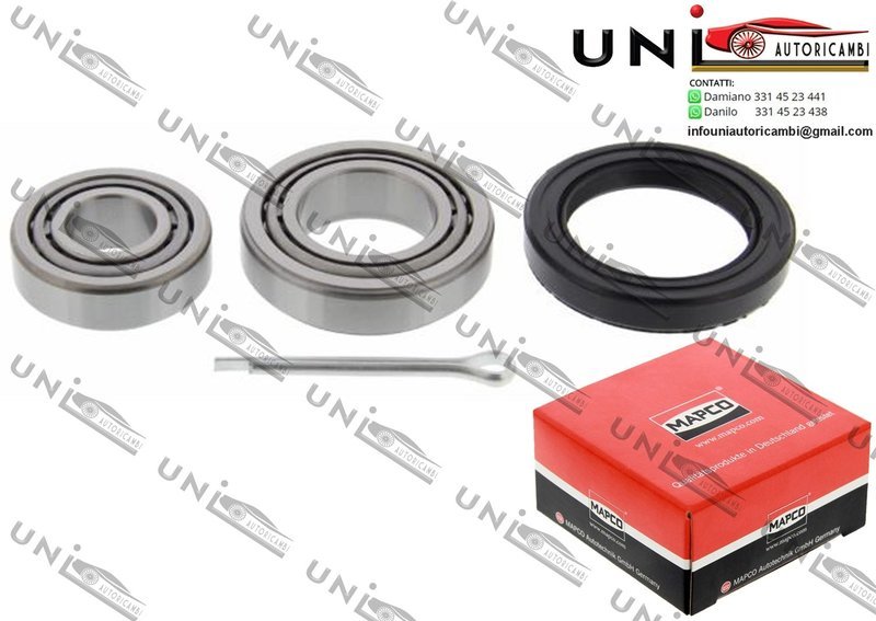 Kit Cuscinetto Ruota Assale Ant. / Post. Bilaterale / Ford Escort I / II / I Station wagon da 1968 / Ford Fiesta Furgonato / I / II da 1976