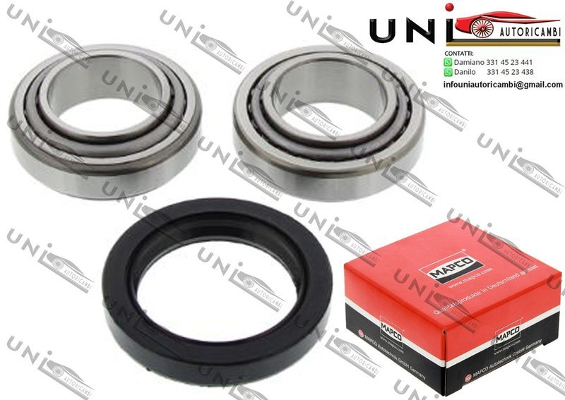 Kit Cuscinetto Ruota Assale Posteriore Bilaterale / Ford Escort Classic / Turnier da 1998 / Ford Escort V / Cabriolet / Station wagon da 1990 / Ford Fiesta Furgonato da 1989 / Ford Fiesta III da 1989