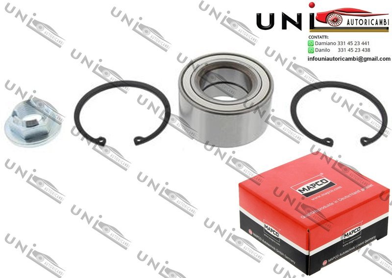 Kit Cuscinetto Ruota Assale Anteriore Bilaterale / Ford Cougar da 1998 / Ford Mondeo I / Station wagon / Tre volumi da 1993 / Ford Mondeo II / Station wagon / Tre volumi​ da 1996