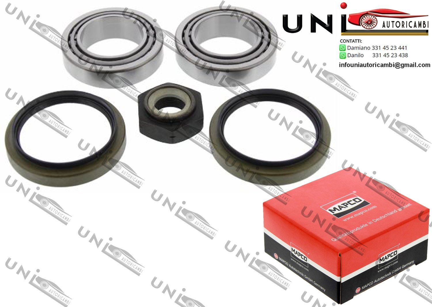 Kit Cuscinetto Ruota Assale Posteriore Destro / Ford Escort VI / VII da 1992 / Ford Scorpio II / Station wagon da 1994 / Ford Sierra Station wagon da 1982 / TVR Griffith da 1990