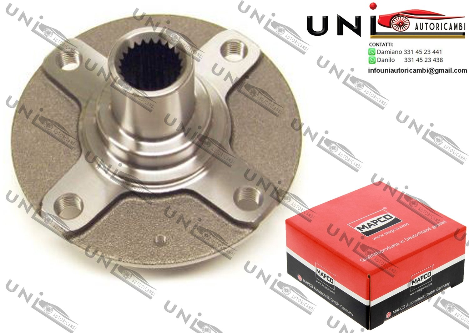 Mozzo Ruota Anteriore Bilaterale / Ford Escort III / Cabriolet / Station wagon da 1980 / Ford Escort `81 ​/ `86 Express da 1981 / Ford Fiesta Furgonato da 1977 / Ford Fiesta I / II da 1976