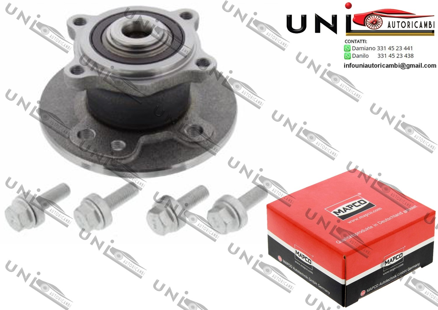 Kit Cuscinetto Ruota Assale Posteriore Bilaterale / Mini Mini / Cabriolet da 2001