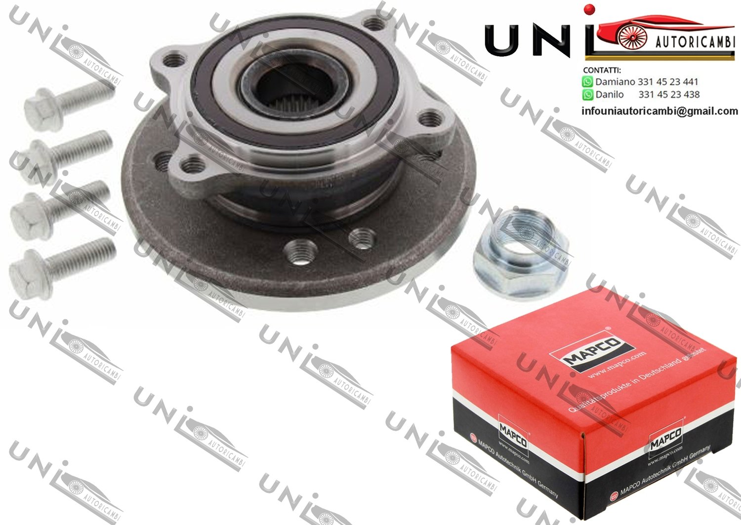 Kit Cuscinetto Ruota Assale Anteriore Bilaterale / Mini Mini / Cabriolet da 2001