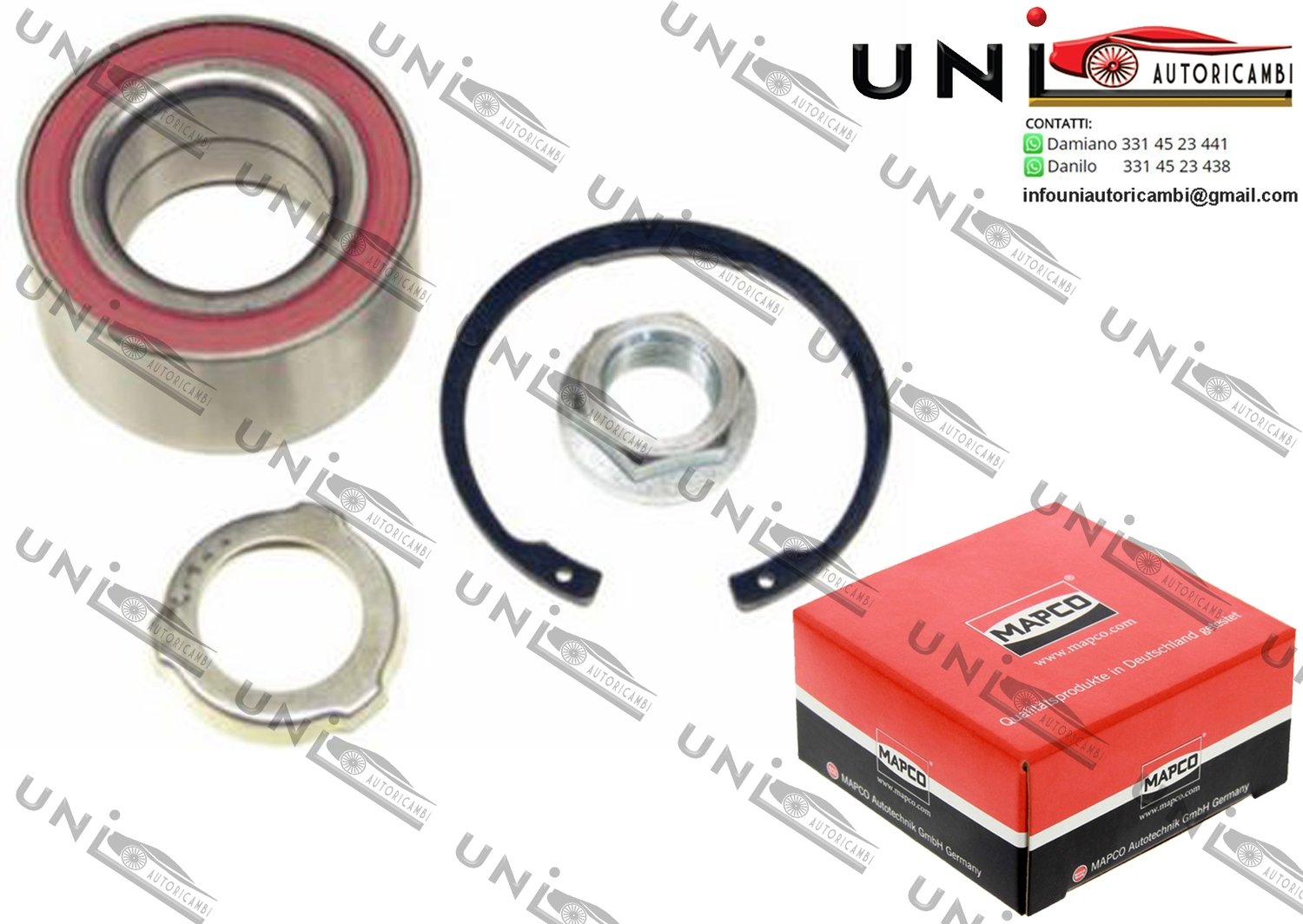 Kit Cuscinetto Ruota Assale Posteriore Bilaterale / BMW Z1 Roadster da 1988 / BMW Z3 Coupé​ / Roadster da 1997