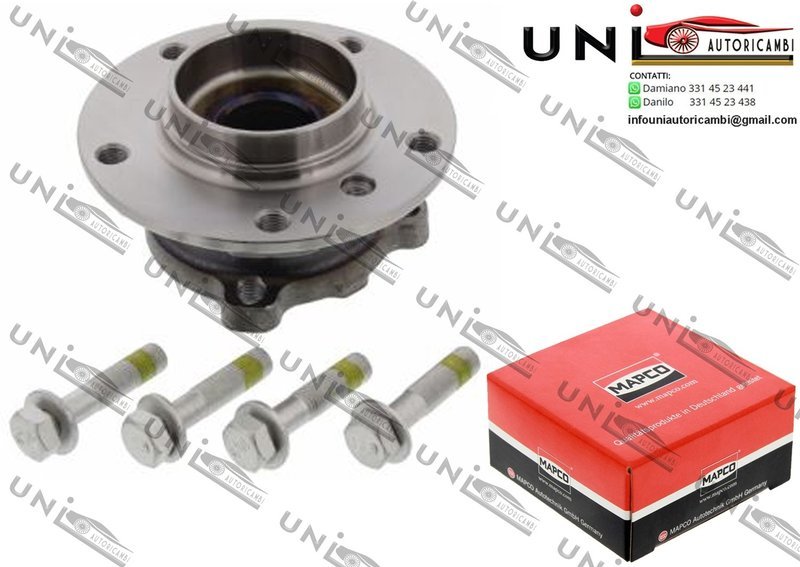 Kit Mozzo Ruota con Cuscinetto Assale Anteriore Bilaterale / BMW Serie 1  Cabriolet / Coupé da 2003 / BMW 3 / Cabriolet / Coupé / Touring da 2004 / BMW X1 da 2009 / BMW Z4 Roadster da 2009