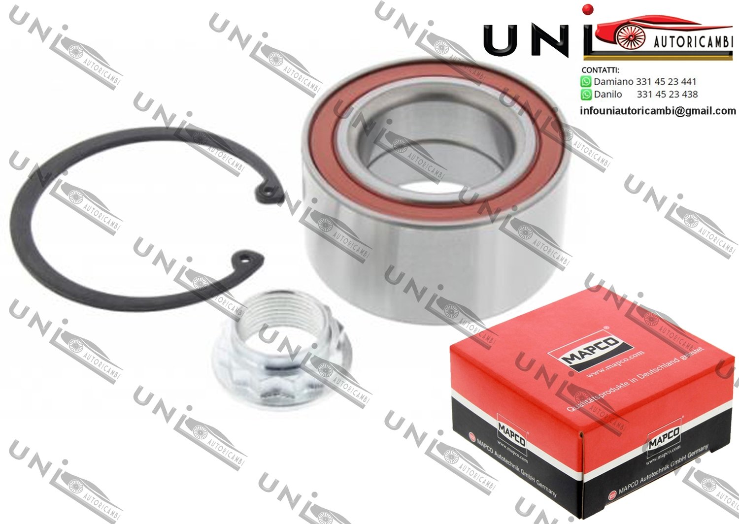 Kit Cuscinetto Ruota Assale Posteriore Bilaterale / BMW 1 / Cabriolet / Coupé da 2003 / BMW 3 / Cabriolet / Coupé / Touring da 2004 / BMW Z4 Coupé / Roadster da 2003