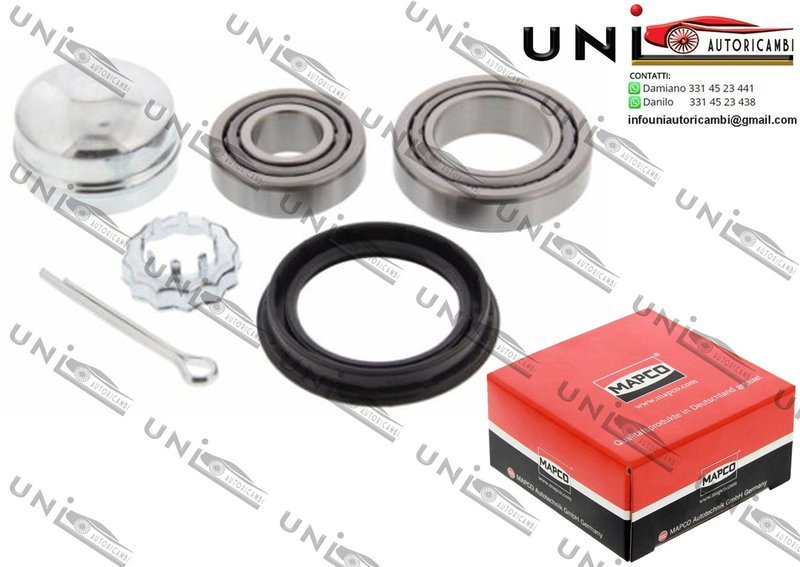 Kit Cuscinetto Ruota Assale Ant. / Post. Bilaterale / Audi 100 / Coupé da 1970 / Audi 50 da 1974 / Audi 60 da 1968 / Audi 75 da 1968 / Audi 80 / Avant da 1972