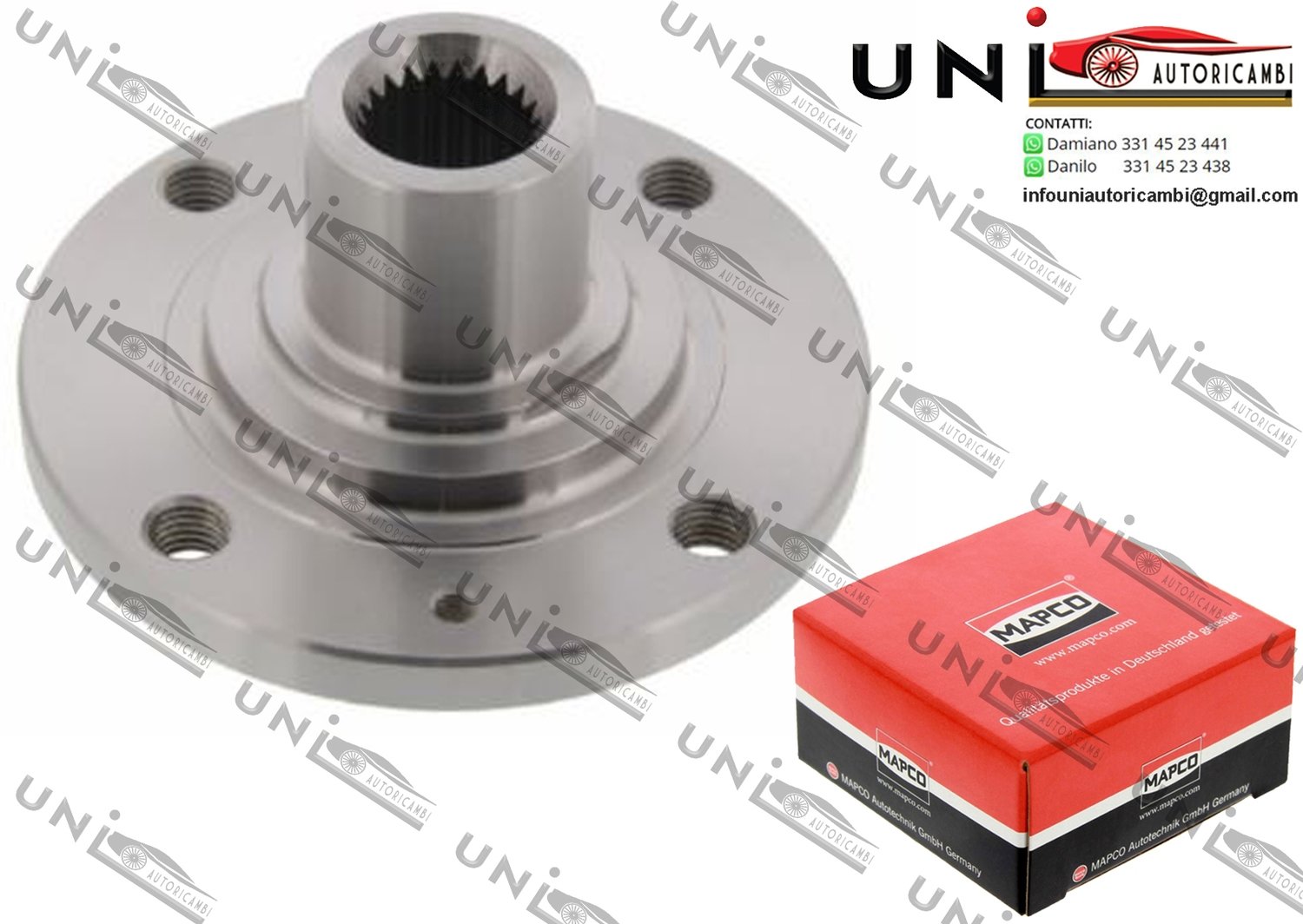 Mozzo Ruota Anteriore Bilaterale / Audi 80 da 1972 / Audi 90 da 1984 / Audi Coupe da 1980 / VW Passat / Tre volumi / Variant da 1973 / VW Santana da 1981