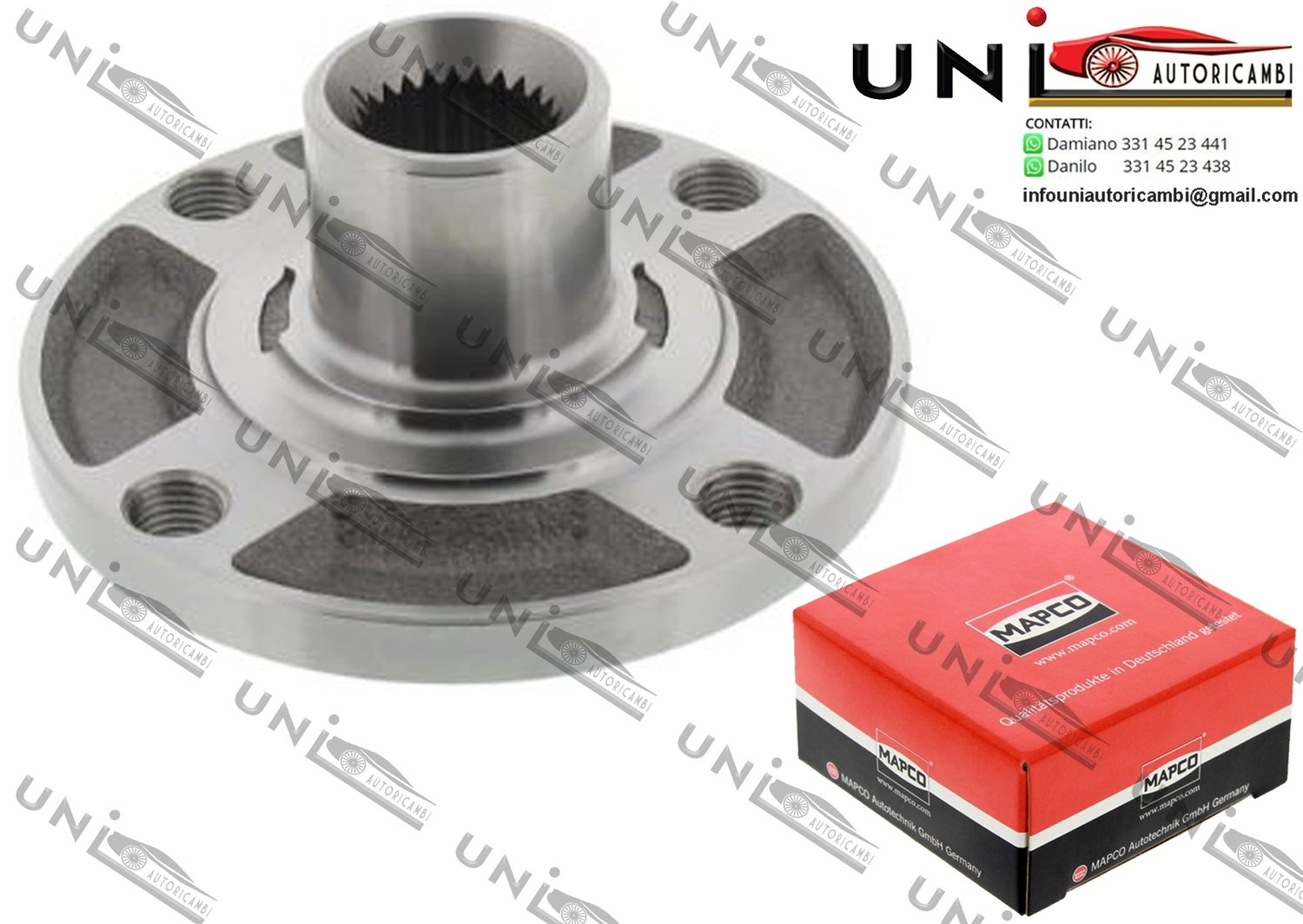 Mozzo Ruota Ant. / Post. Bilaterale / Audi 100 / Avant da 1976 / Audi 80 da 1978 / Audi 90 da 1984 / Audi Coupe da 1984 / Audi Quattro da 1980